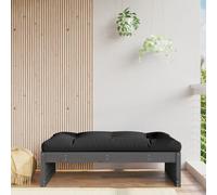 Vidaxl Repose-Pied De Jardin 120x80 Cm Gris Bois De Pin Massif