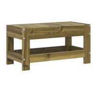 vidaXL Repose-pied de jardin 62x30x32 cm Bois de pin imprégné Marron G
