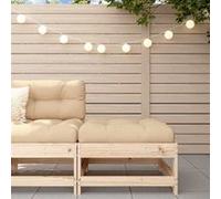 Canapé d'angle avec coussins bois de pin solide canapé de jardin vidaXL
