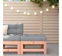 vidaXL Tabouret de jardin avec coussin bois massif Douglas Gris G
