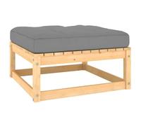Tuinvoetenbank met kussen massief grenenhout805725