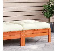Vidaxl Repose-Pied De Jardin Avec Coussin Bois Massif De Pin