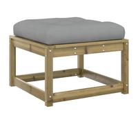 vidaXL Repose-Pied de Jardin avec Coussins, Pouf de Palette, Table Basse de Terrasse, Meuble Modulaire de Salon Balcon, Bois de Pin Imprégné