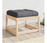 vidaXL Repose-pied de jardin 844699 – Bois avec coussins, pouf de palette modulaire pour terrasse