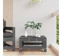 vidaXL Repose-pied de Jardin, Siège avec Cadre en Bois, Table Basse, Tabouret de Terrasse Patio Balcon Extérieur, Gris Bois 825620