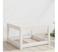 vidaXL Repose-pied de Jardin, Pouf de Palette, Table Basse de Terrasse, Meuble Modulaire de Salon Balcon Extérieur, Blanc 844680