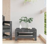 vidaXL Repose-pied de Jardin, Siège avec Cadre en Bois, Table Basse, Tabouret de Terrasse Patio Balcon Extérieur, Gris Bois 825620