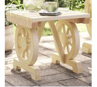 vidaXL Repose-pied de Jardin, Table Basse, Tabouret de Bar, Meuble de Patio Terrasse Balcon Arrière-cour Extérieur, Marron 365109