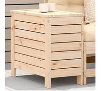 vidaXL Repose-pied de jardin 844888 – Bois de pin massif 62x31,5x52 cm – Beige G