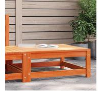 Vidaxl Repose-Pied De Jardin Cire Marron 70x70x30cm Bois De Pin Massif