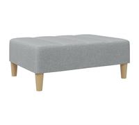 vidaXL Repose-pied en tissu gris clair 77x55x31 cm