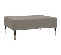Vidaxl Repose-Pied Gris Clair 78x56x32 Cm Velours Gris