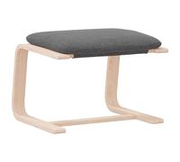 vidaXL Repose-pied en tissu Gris foncé 51 x 41 x 40 cm