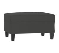 Vidaxl Repose-Pied Gris Foncé 70x55x41 Cm Tissu Microfibre Gris