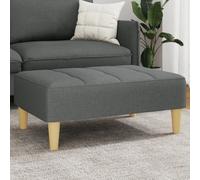 Repose-pied - VIDAXL - 77x55x31 cm - Tissu - Gris foncé - Design contemporain