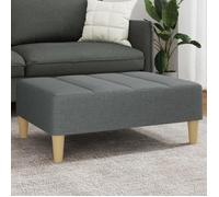 vidaXL Repose-pied 4007390 gris foncé en tissu 77x55x31 cm