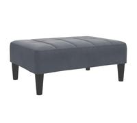 vidaXL Repose-Pied Gris foncé 77x55x31 cm Velours