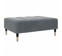 vidaXL Repose-pied velours 77x55x31 cm Gris foncé