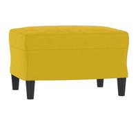 vidaXL Repose-pied 349299 Velours Jaune 60x50x41 cm