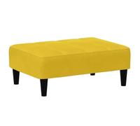 vidaXL Tabouret velours 77x55x31 cm Jaune (4007370)