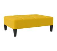 Vidaxl Repose-Pied Jaune 78x56x32 Cm Velours Jaune