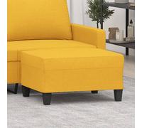 vidaXL Repose-Pied Pouf de Chambre à Coucher Tabouret de Canapé Meuble de Salle de Séjour Maison Intérieur Jaune Clair 70x55x41 cm Tissu