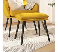 vidaXL Tabouret 45x29,5x35 cm tissu mosterdgeel341500 Jaune G