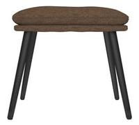 vidaXL Repose-pied Marron 45x29,5x35 cm Tissu Marron G