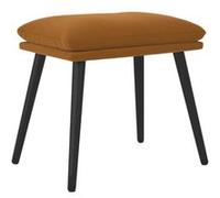 vidaXL Repose-pied Marron 45x29,5x35 cm Velours Marron G