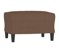 vidaXL Repose-Pied Pouf de Chambre à Coucher Tabouret de Canapé Meuble de Salle de Séjour Maison Intérieur Marron 60x50x41 cm Tissu