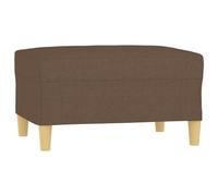 vidaXL Repose-Pied Marron 70x55x41 cm Tissu