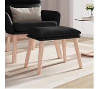 vidaXL Repose-pied Noir 45x29 5x35 cm Tissu 341430