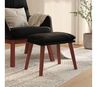 Vidaxl Repose-Pied Noir 45x29,5x39 Cm Similicuir Multicolore