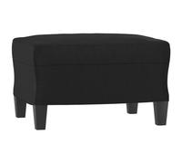 vidaXL Repose-Pied Pouf de Chambre à Coucher Tabouret de Canapé Meuble de Salle de Séjour Maison Intérieur Noir 60x50x41 cm Similicuir