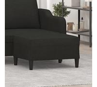 vidaXL Repose-pied Noir 70x55x41 cm Tissu