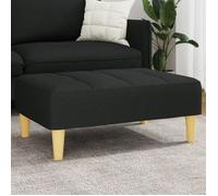 vidaXL Repose-pied pouf 4007364 tissu noir 77x55x31 cm