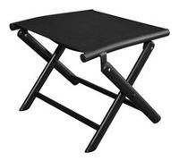vidaXL Repose-pied pliable 41 x 49,5 x 38 cm Aluminium Noir Noir G