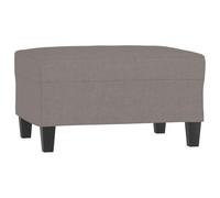 vidaXL Repose-Pied Pouf de Chambre à Coucher Tabouret de Canapé Meuble de Salle de Séjour Maison Intérieur Taupe 70x55x41 cm Tissu