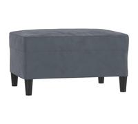 vidaXL Repose-pied 349318 Velours 70x55x41 cm Gris foncé