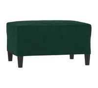 vidaXL Repose-pied 349319 Velours Vert foncé 70x55x41 cm