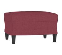 vidaXL Repose-Pied Pouf de Chambre à Coucher Tabouret de Canapé Meuble de Salle de Séjour Maison Intérieur Rouge Bordeaux 60x50x41 cm Tissu