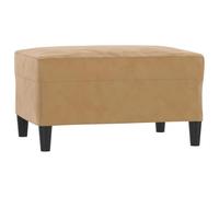 vidaXL Repose-Pied Pouf de Chambre à Coucher Tabouret de Canapé Meuble de Salle de Séjour Maison Intérieur Marron 70x55x41 cm Velours