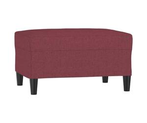 vidaXL Repose-Pied Pouf de Chambre à Coucher Tabouret de Canapé Meuble de Salle de Séjour Maison Intérieur Rouge Bordeaux 70x55x41 cm Tissu