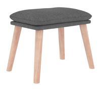 vidaXL Repose-pied Pouf de Salon Tabouret de Canapé Meuble de Salle de Séjour Tabouret de Salon Intérieur Gris Clair 45x29,5x35 cm Tissu