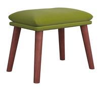 vidaXL Repose-pied Pouf de Salon Tabouret de Canapé Meuble de Salle de Séjour Tabouret de Salon Intérieur Vert Clair 45x29,5x35 cm Velours