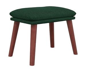 vidaXL Repose-pied Pouf de Salon Tabouret de Canapé Meuble de Salle de Séjour Tabouret de Salon Intérieur Vert Foncé 45x29,5x35 cm Tissu
