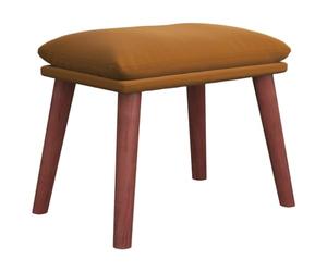 vidaXL Repose-pied Pouf de Salon Tabouret de Canapé Meuble de Salle de Séjour Tabouret de Salon Intérieur Marron 45x29,5x35 cm Velours