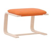 vidaXL Repose-pied, Tabouret avec Coussin, Siège avec Cadre en Bois, Meuble de Salon Salle de Séjour Bureau Intérieur, Moderne, Foncé Tissu
