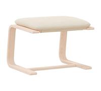 vidaXL Repose-Pied, Tabouret avec Coussin, Siège avec Cadre en Bois, Meuble de Salon Salle de Séjour Chambre Intérieur, Moderne, Tissu