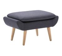 vidaXL Repose-pied Tapisserie en tissu 73 x 43 x 42 cm Gris foncé